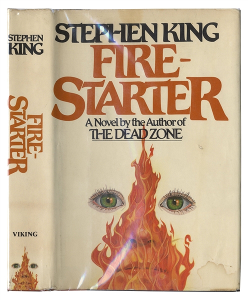 Stephen King Signed First Edition of ''Firestarter'' -- Signed in 1980, a Week Before Its Official Publication
